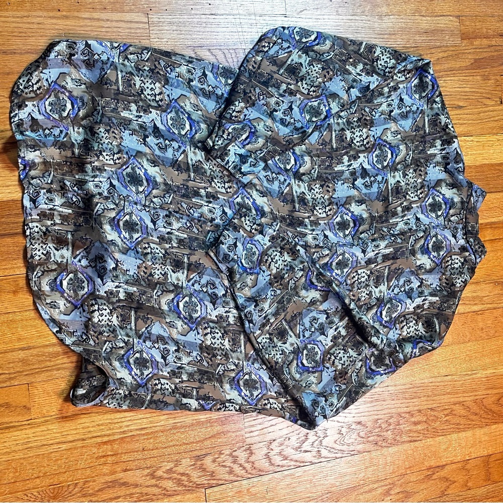 Vintage An Na Fashion Blouse Tunic Shirt Geometric Womens Size 1X - Picture 2 of 5